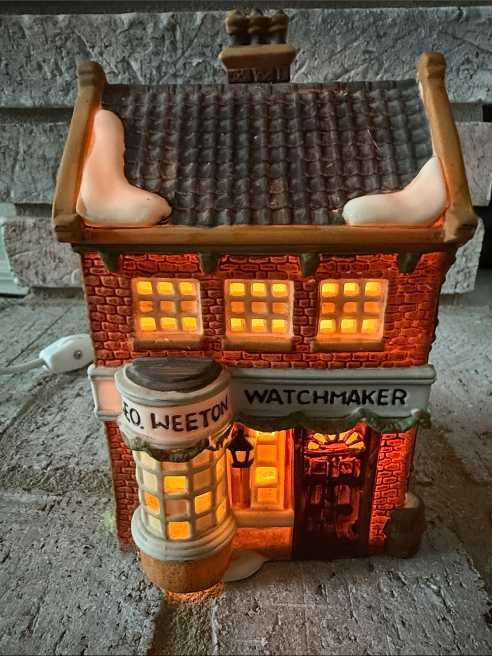 Vintage Department 56,Heritage Dickens Series Geo  Weeton Watchmaker